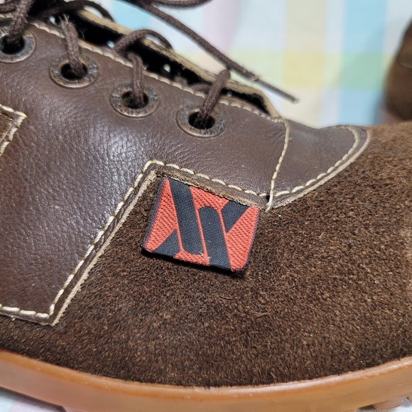 Rare 1970s BeeJays Sunbeam leather suede trainers shoes vintage brown lace up - Picture 6 of 13
